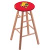 Holland Bar Stool Co Oak Counter Stool, Natural Finish, Ferris State Seat RC24OSNat